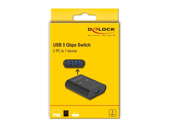Delock Usb 5 Gbps Switch Para 2 Pc An 1 Gerät