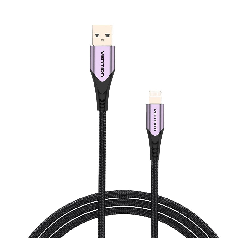 Cable Usb 2.0 Lightning Vention Labvf Usb Macho Lightning Macho 1m Morado