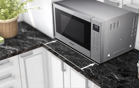 Panasonic Nn-Ct57 Encimera Microondas Combinado 27 L 1000 W Plata