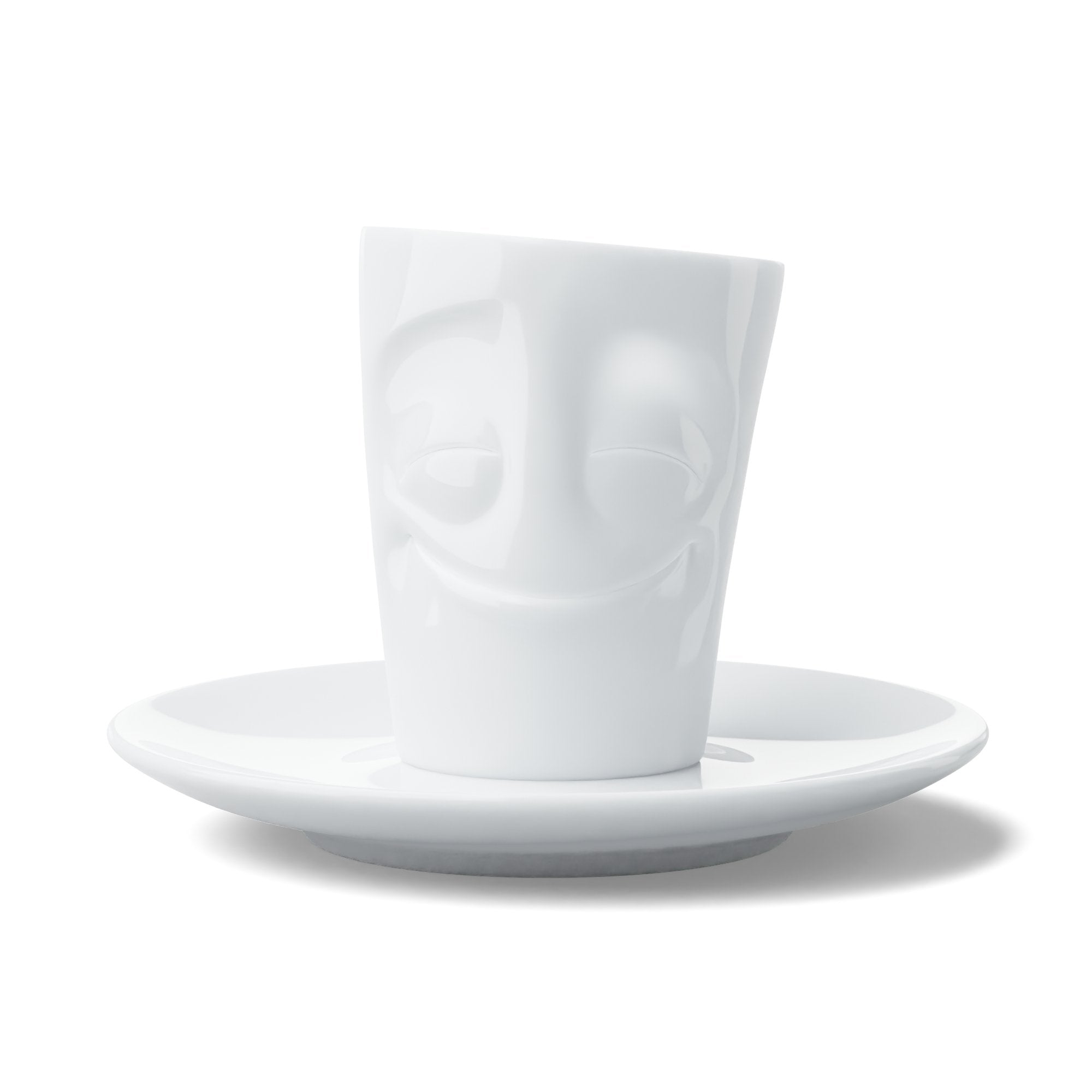 Fiftyeight Espresso Mug Con Henkel 80ml - Vergnügt Blanco