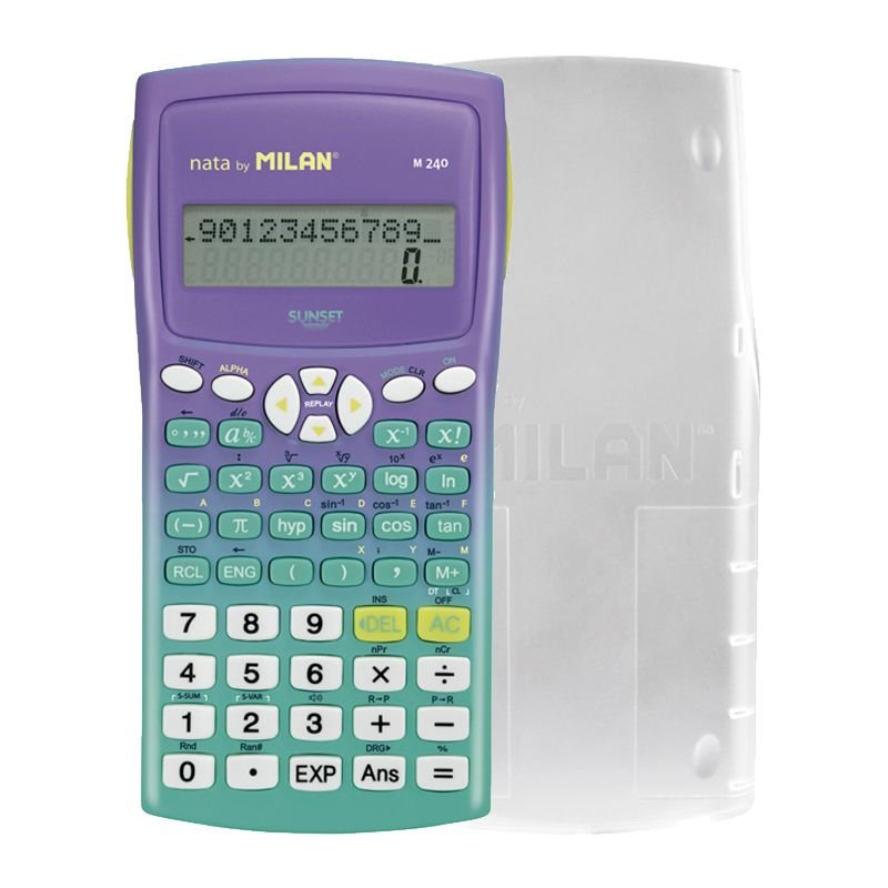 Milan Calculadora Científica M240 Sunset Blister Verde Turquesa