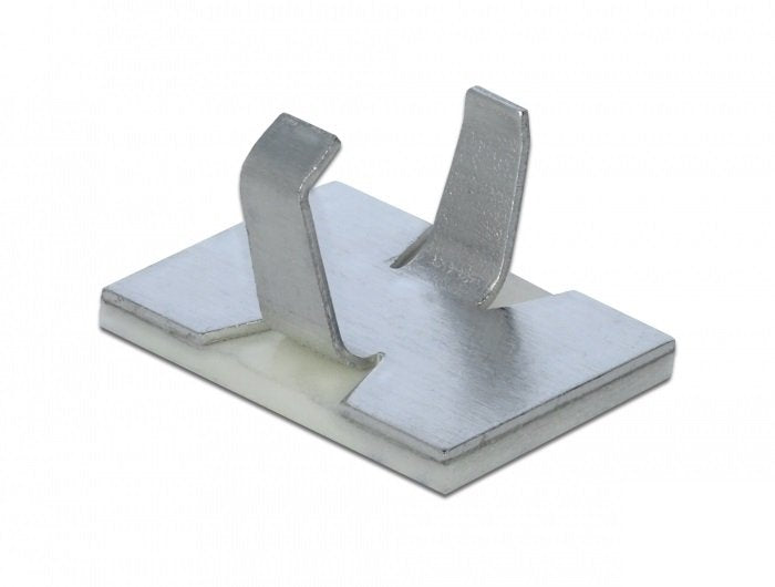 Delock Cableklemme Selbstklebend Aluminium 10 Stück