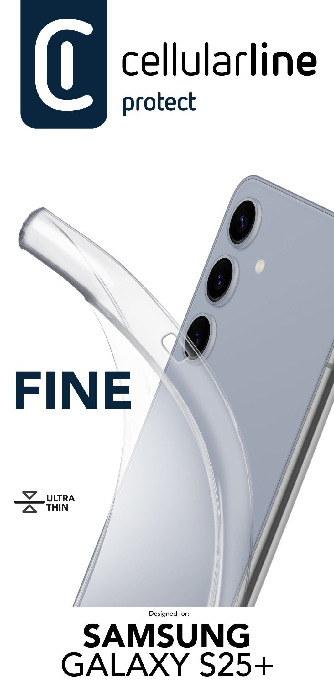 Cellularline Fine Case Fr Samsung S25+ Clear