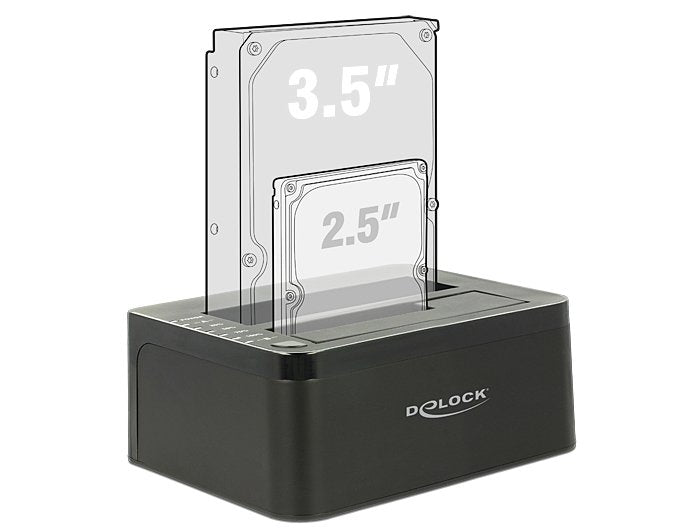 Delock Docking Station Sata > Usb3.0 Dual Con Funcion Clonado