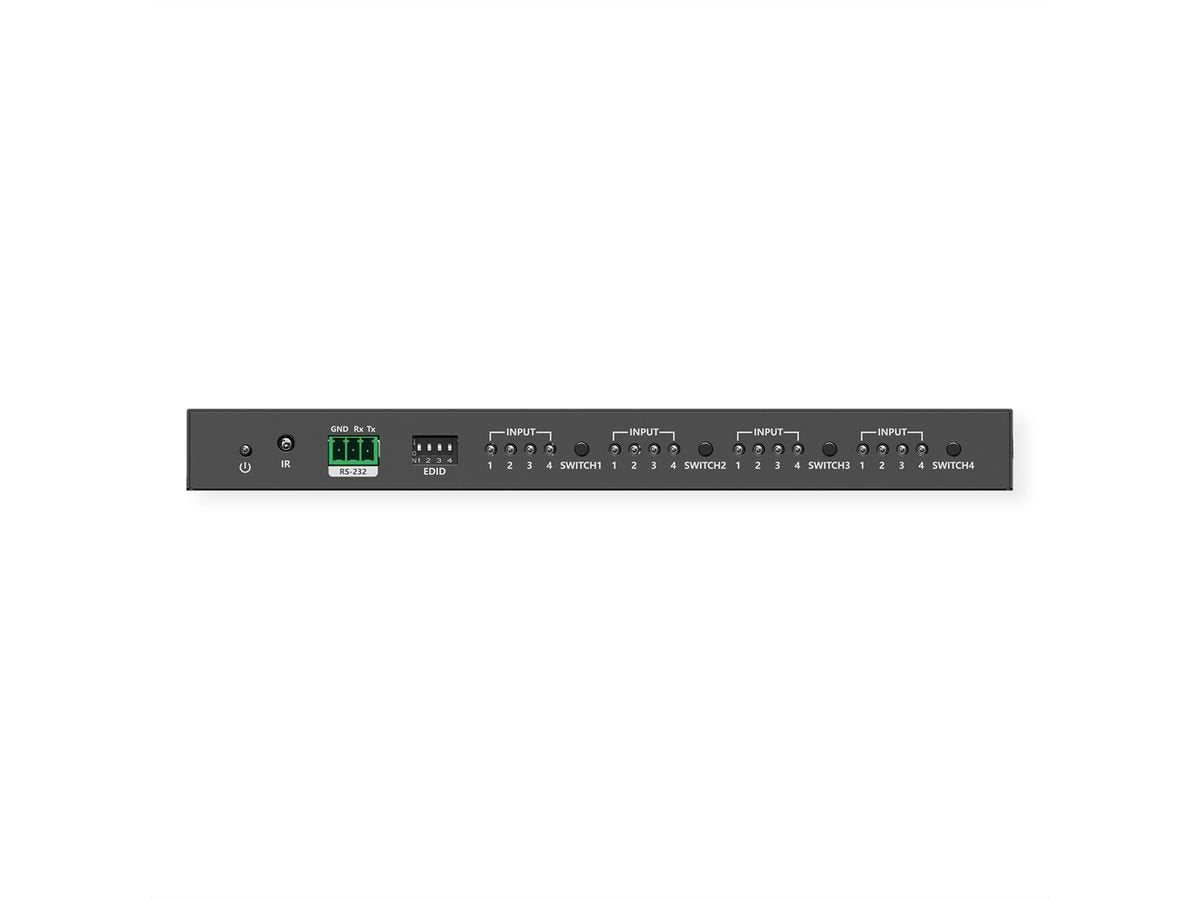 Value 4k Hdmi Matrix Switch, 4 X 4, Mit Fernbedienung