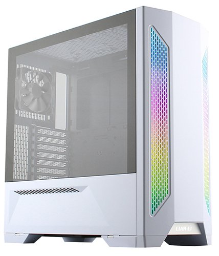 Caja Semitorre E-Atx Lian-Li Lancool Ii Rgb Con Paneles De Cristal (Blanco)