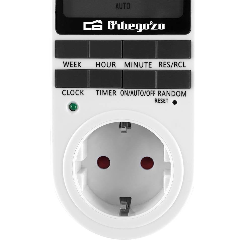 Programador De Enchufe Orbegozo Pg 25 Potencia Máxima 3680w
