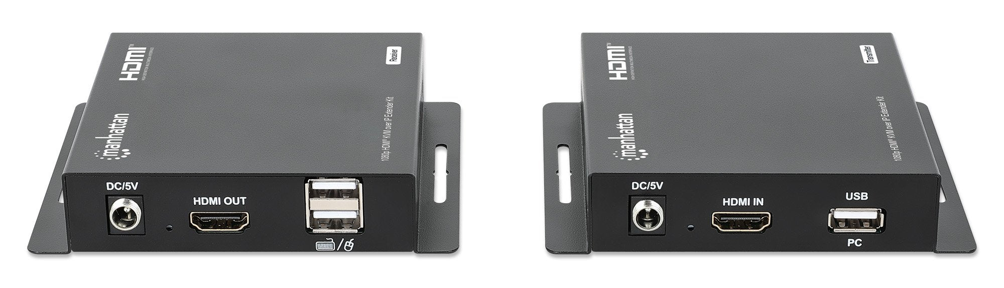 Manhattan 1080p Hdmi Kvm Over Ip Extender Set 1 Bis Zu 120m