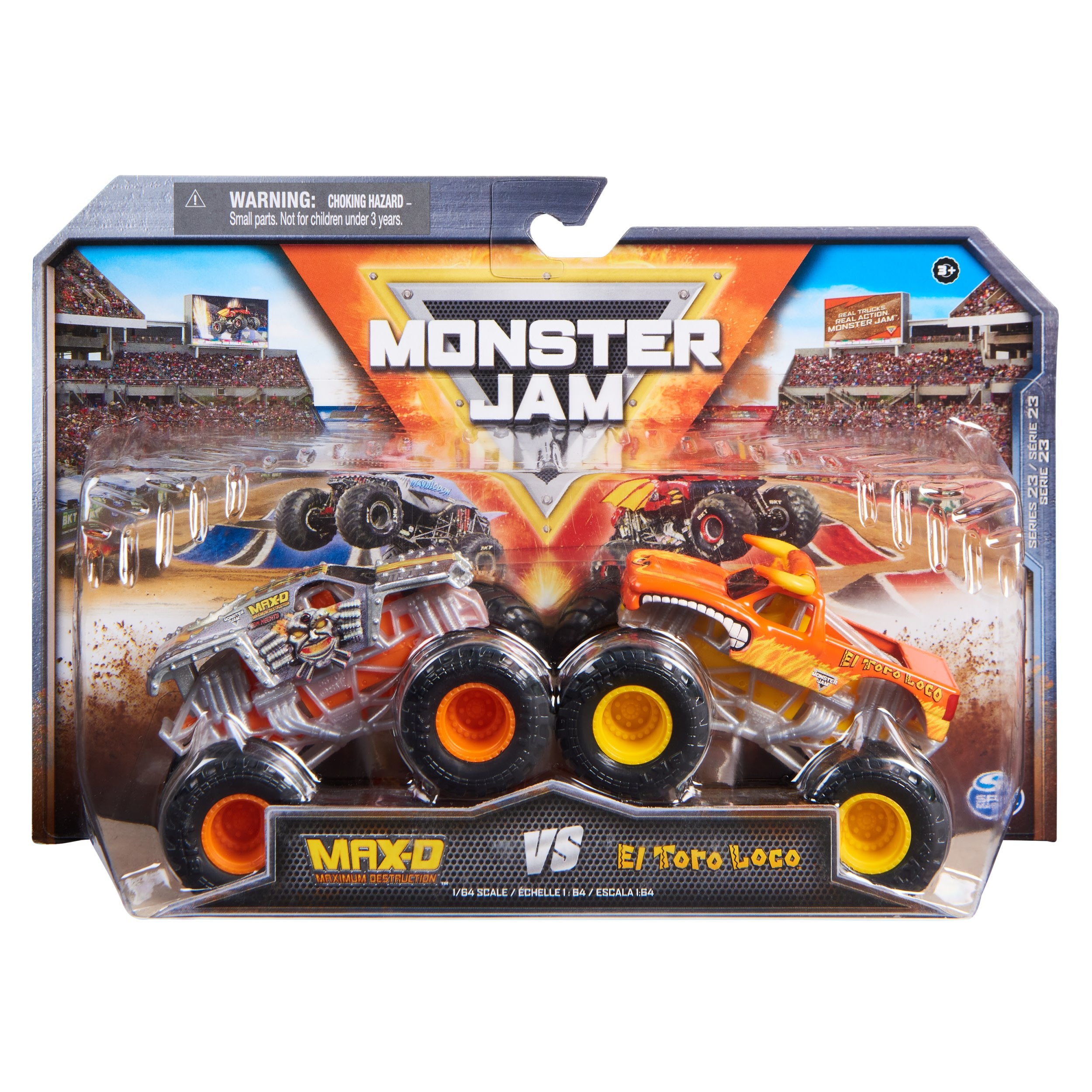 EAN 0778988458570 - Monster Jam MNJ VHC 1t64 2Pk MaxD ELT M23 GML imagen 1