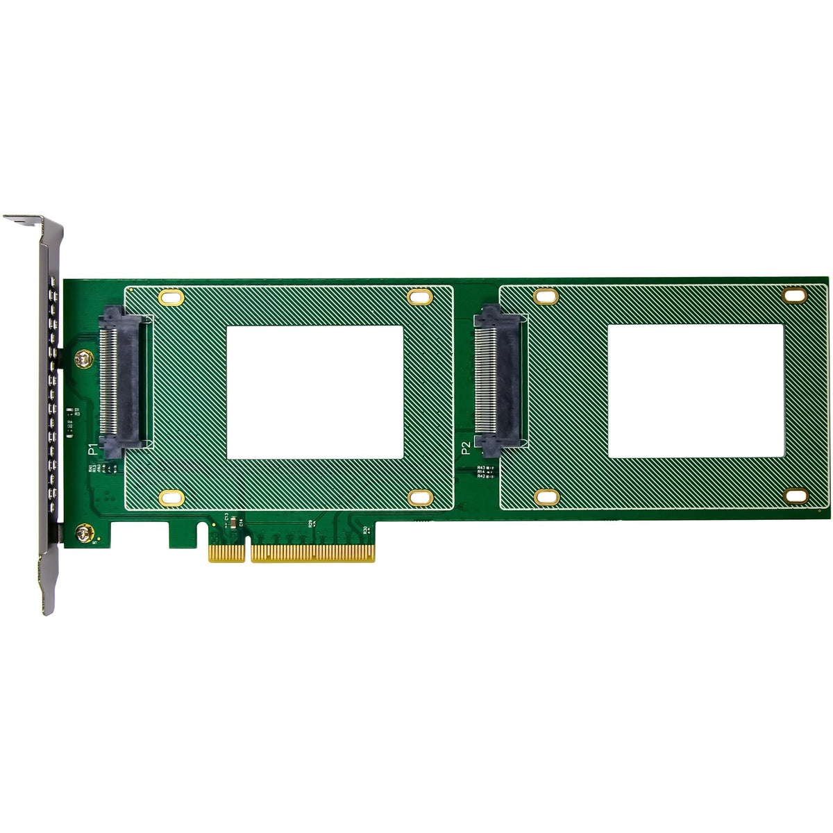 Inline Pcie Tarjeta A 2x Interno U.2 Nvme Sff-8639  Bifurcation - Pcie X8 - Schmal
