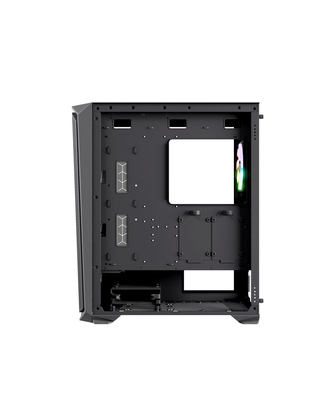 Nfortec Nf-Cs-Kraterx-B Carcasa De Ordenador Midi Tower Negro