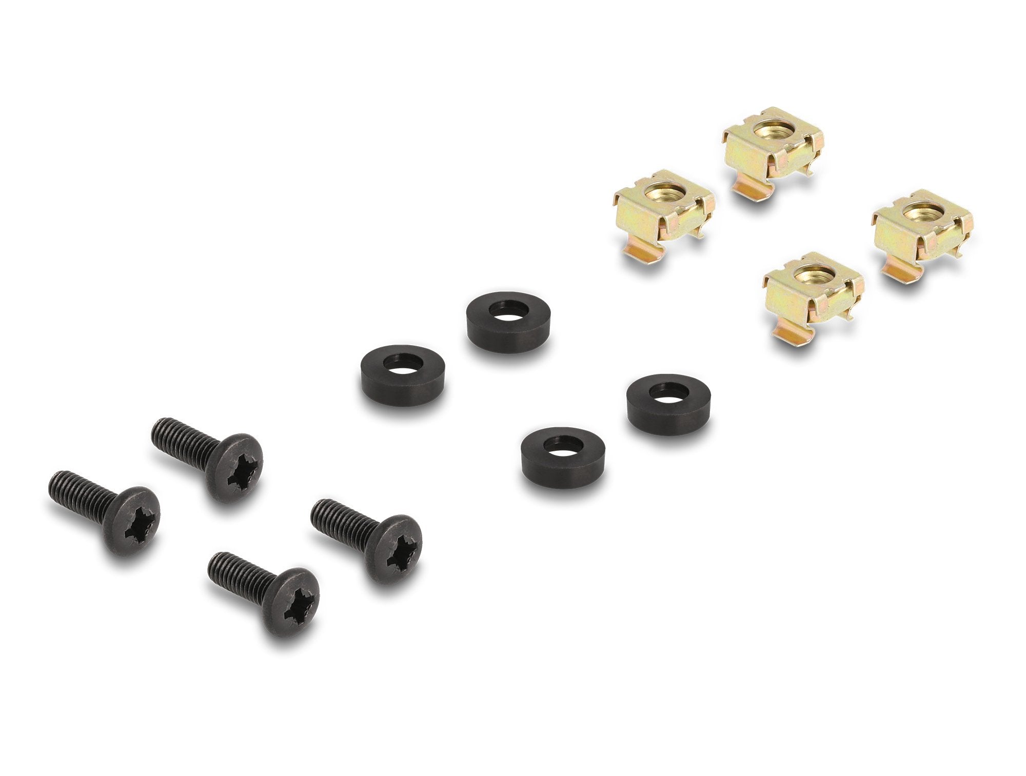 Delock 66751 Panel De Organización De Cables De 19? Con 4 Goma Entradas De Cables Y 5 Ganchos Metálicos 1u Gris Oscuro