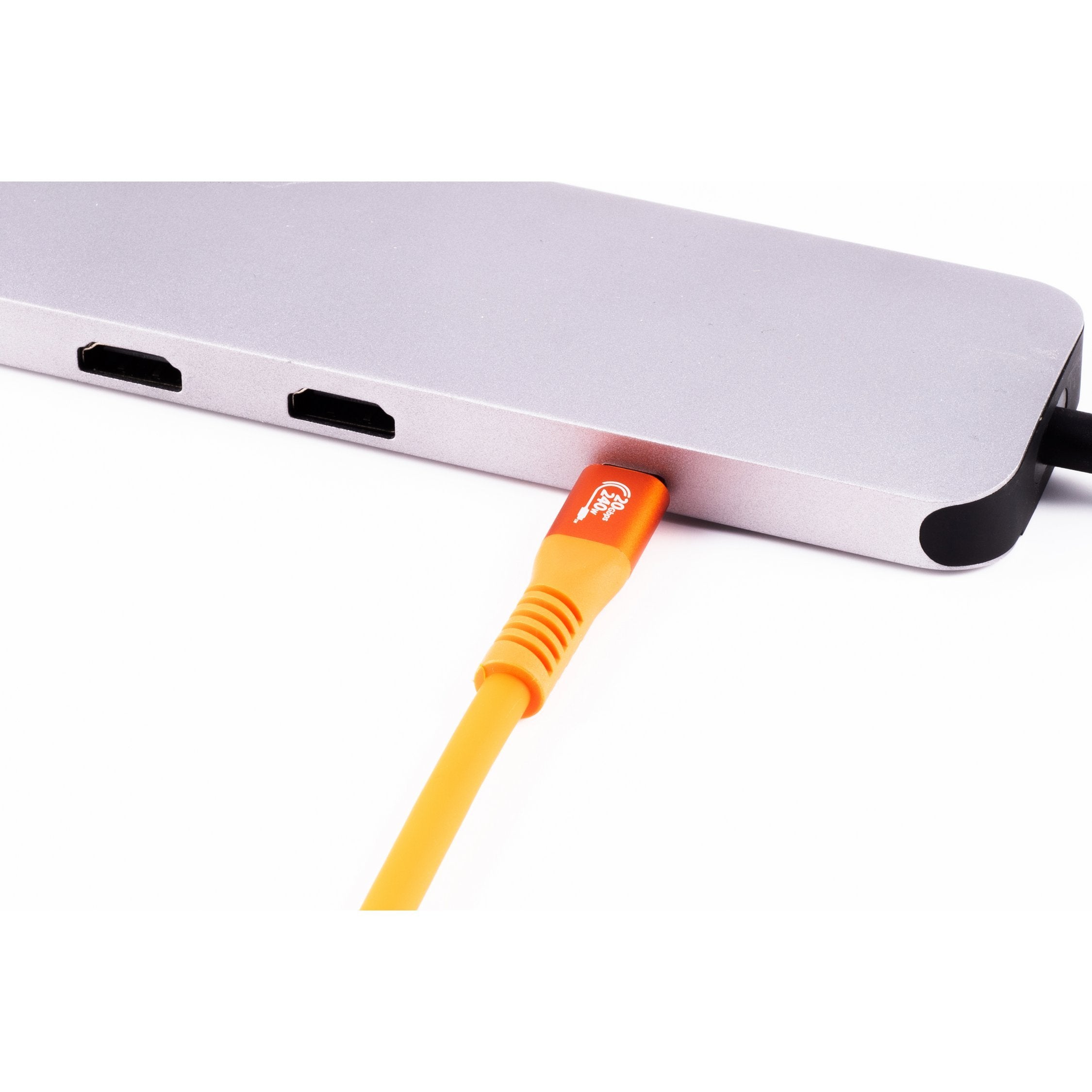 Shiverpeaks Usb-C Cable De Carga 3.2, 240w, Orange, 2m