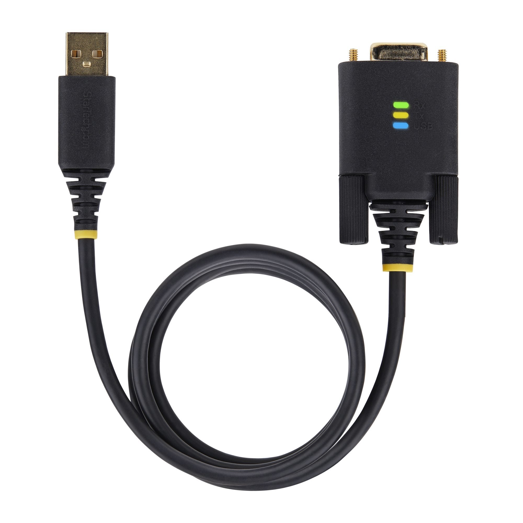 Startech.Com 1p3ffcnb-Usb-Serial Cable De Serie Negro 1 M Usb Tipo A Db-9