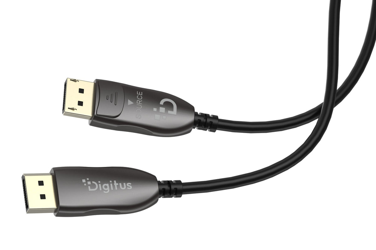 Digitus Displayport Aoc Hybrid Cable De Fibra Óptica, Uhd 8k,10m