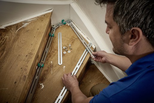 EAN 4006885521001 - wolfcraft GmbH 5210000 galga de radio Stair gauge Negro, Acero inoxidable imagen 4