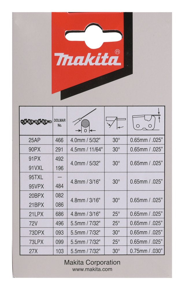Makita Saegekette 45cm 1,3mm 3/8 Hm