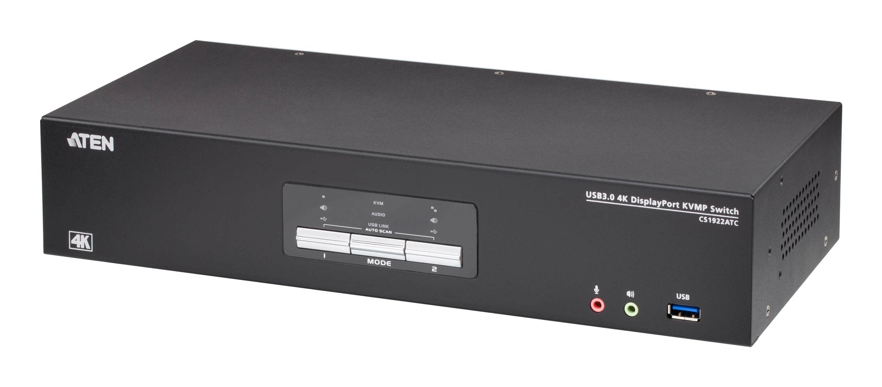 Aten Cs1922atc 2-Port Usb 3.0 4k Displayport Kvm Switch Fr Atc