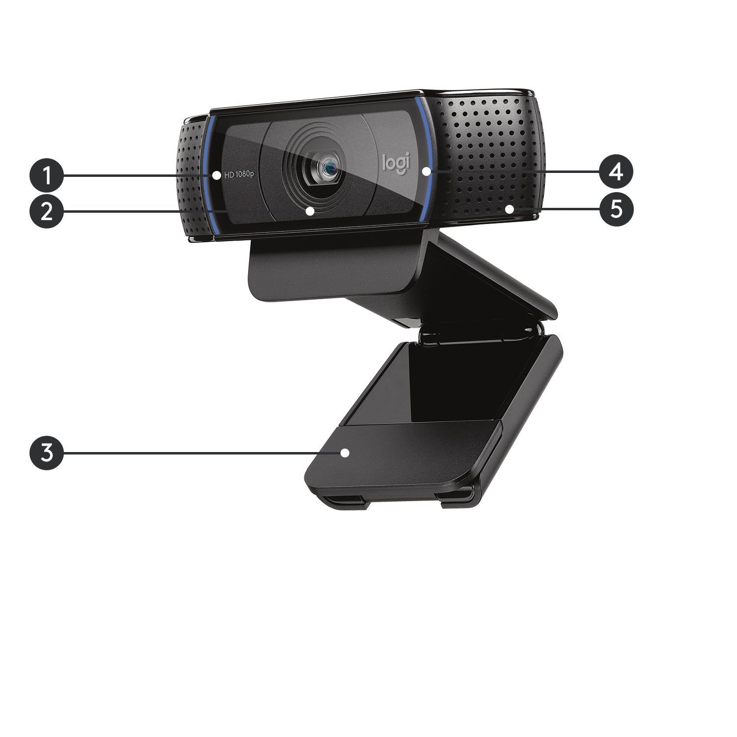 EAN 5099206061309 - Logitech 960-001055 cámara web 3 MP 1920 x 1080 Pixeles USB 2.0 Negro imagen 16