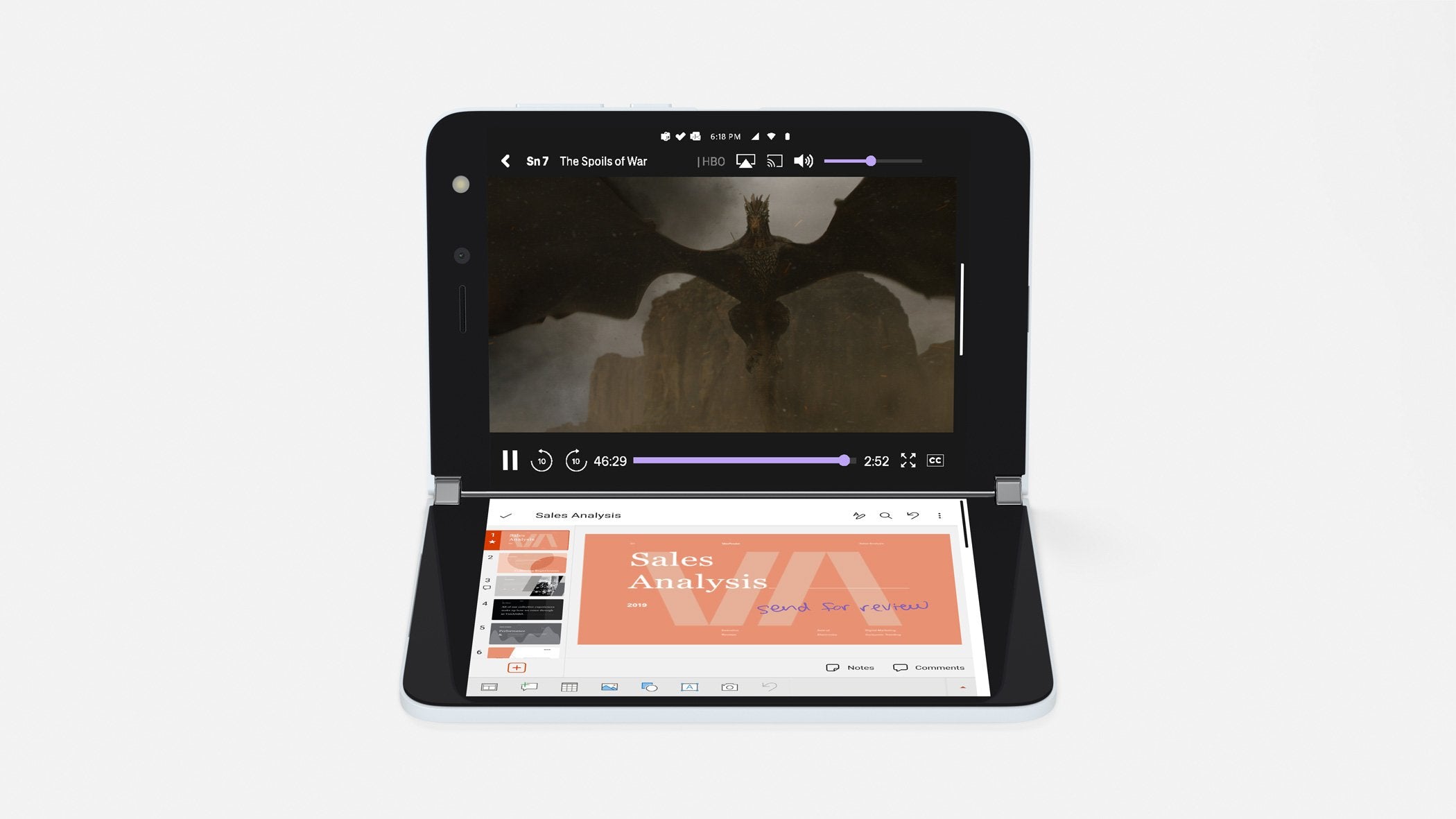 EAN 889842625073 - Microsoft Surface Duo 14,2 cm (5.6") SIM doble Android 10 4G USB Tipo C 6 GB 128 GB 3577 mAh Blanco imagen 20
