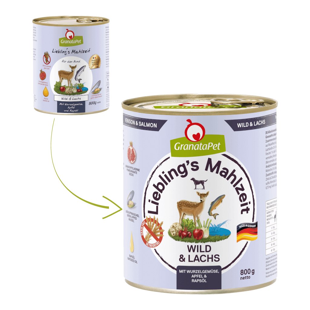 EAN 4260165192118 - GranataPet 192118 alimento húmedo para perros Salmón, Carne de venado Adulto 800 g imagen 3