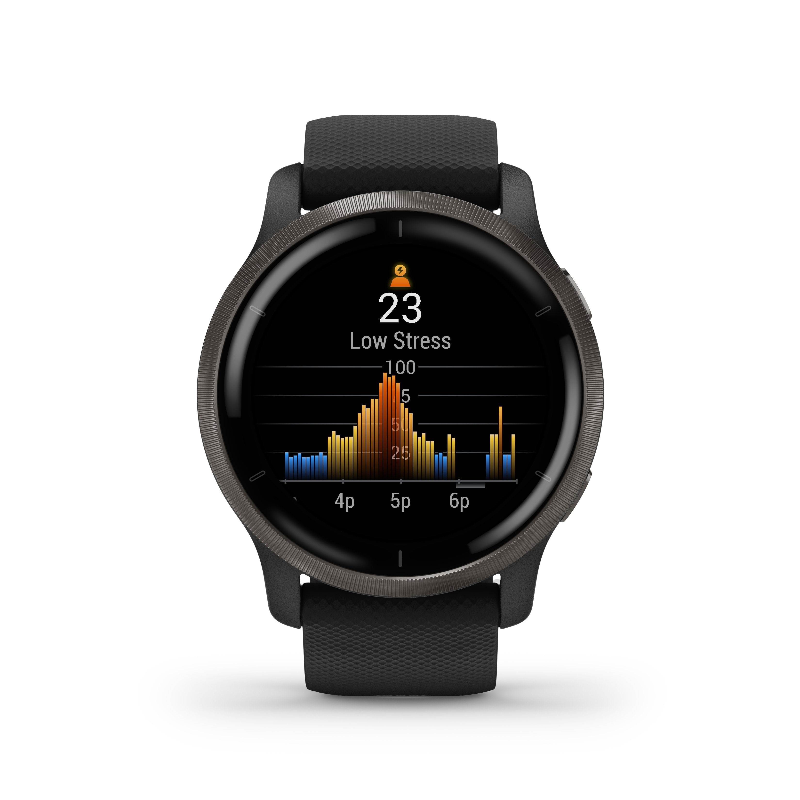 Garmin Venu 2 Negro/Pizarra Smartwatch Multideporte Wifi Gps Integrado Frecuencia Actividad Sueño 45 Mm