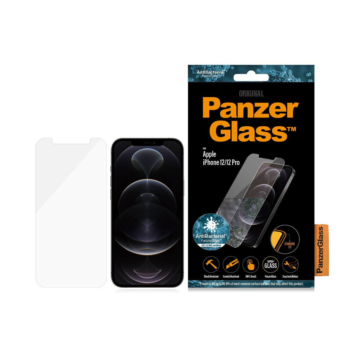 Panzerglass Protector De Pantalla De Cristal Blindado, Iphone 12 | 12 Pro