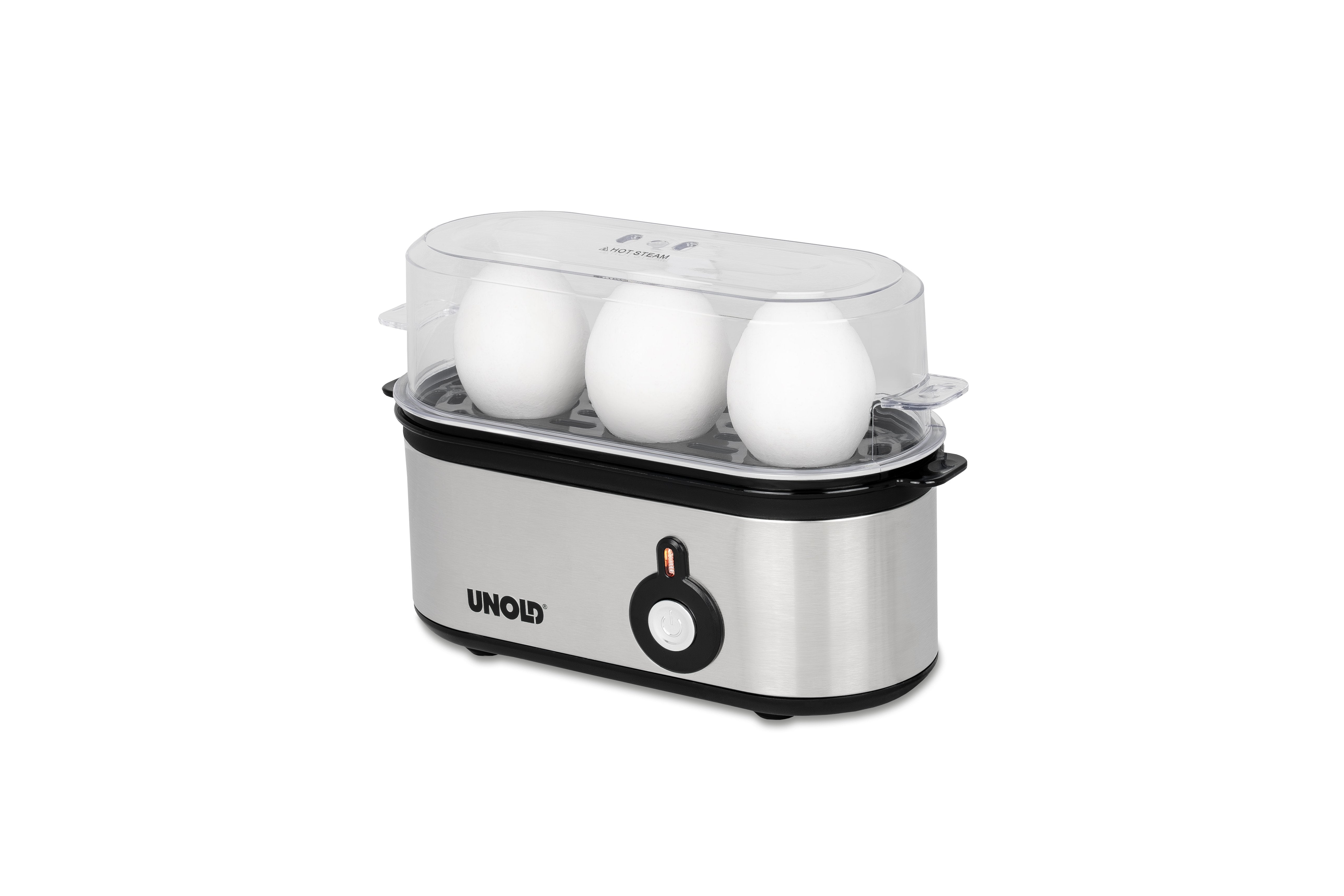 EAN 4011689386107 - Unold 38610 cuecehuevos 3 huevos 210 W Acero inoxidable imagen 1