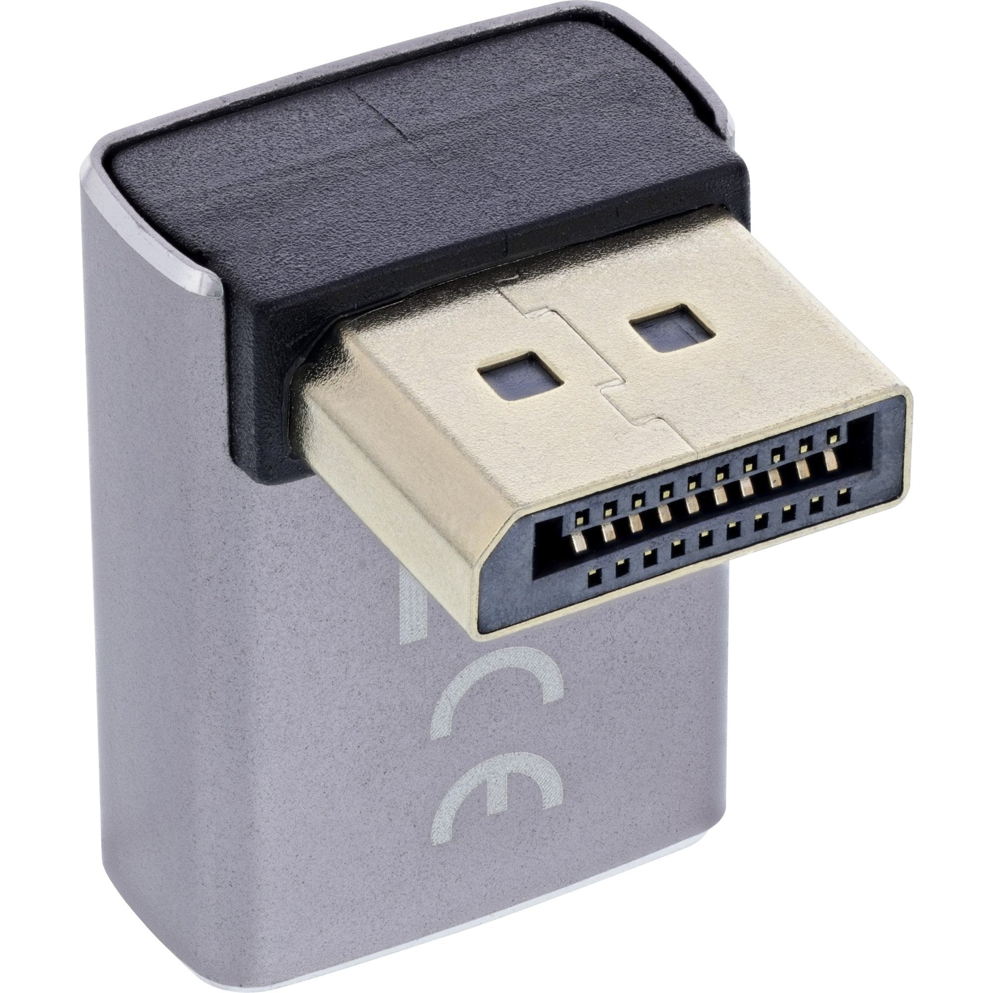 Inline® Displayport 1.4 Adapter, Displayport Macho / Female, 90° Top, 8k Uhd