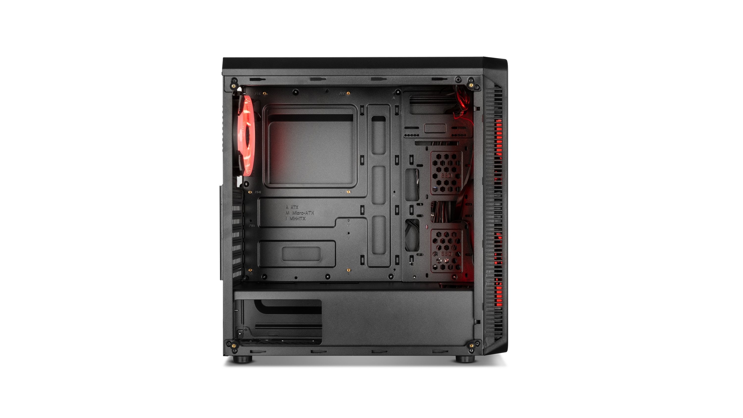 Caja Pc Nox Atx Hummer Tgm Rainbow 1xusb3.0 2xusb2.0 Negro Rgb