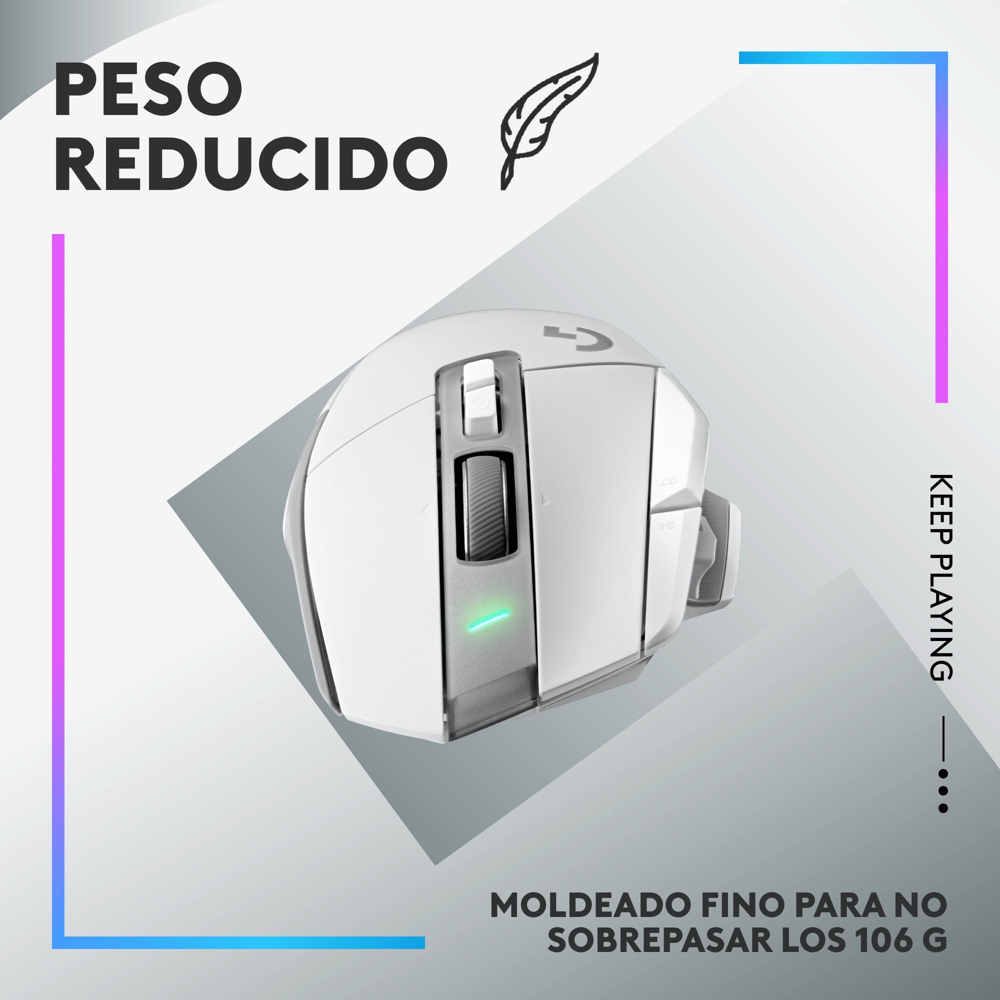 Ratón Inalámbrico Logitech G G502 X Plus Lightspeed Rgb Gaming 25600 Dpi Blanco