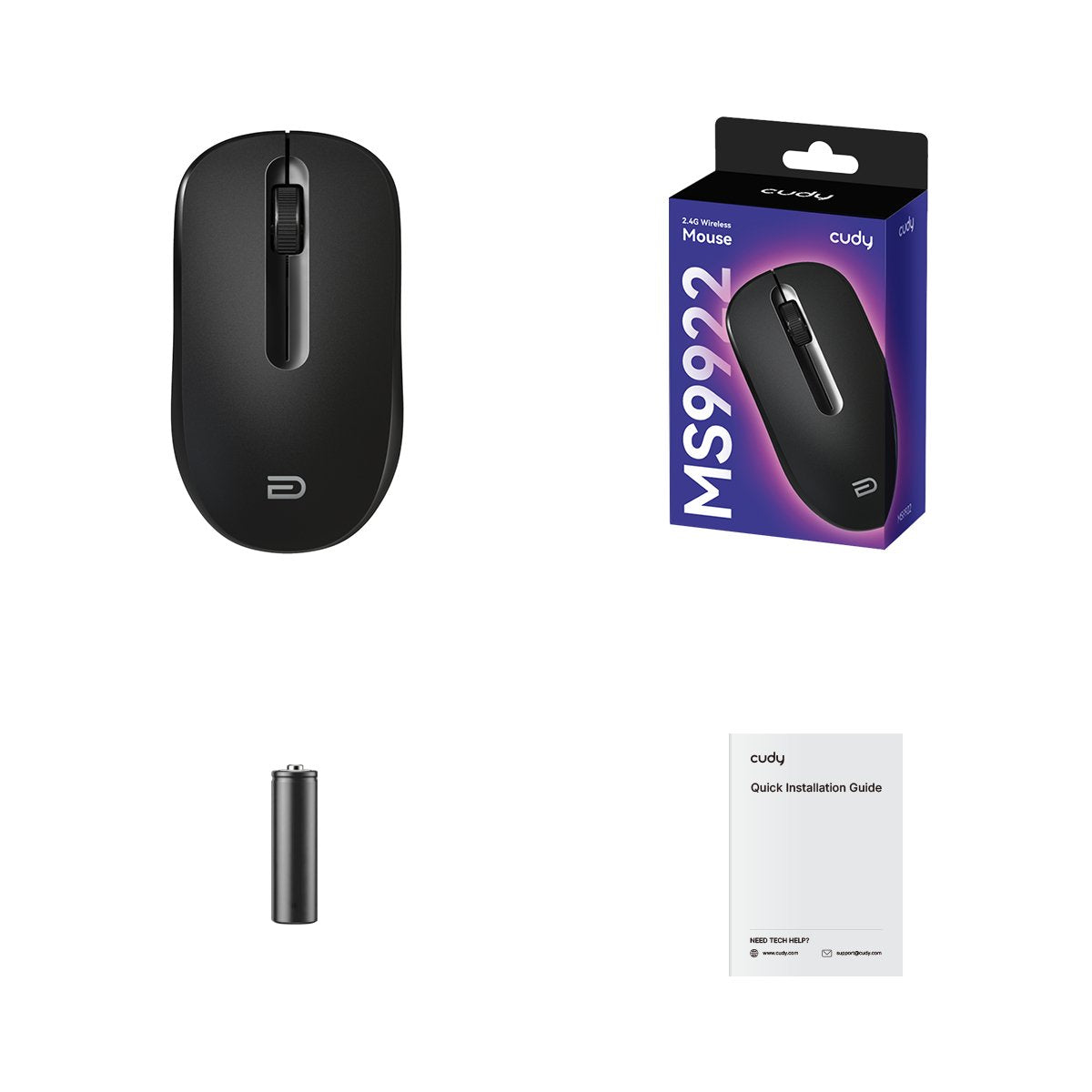 Ms9922_black 2.4g Wireless Raton
