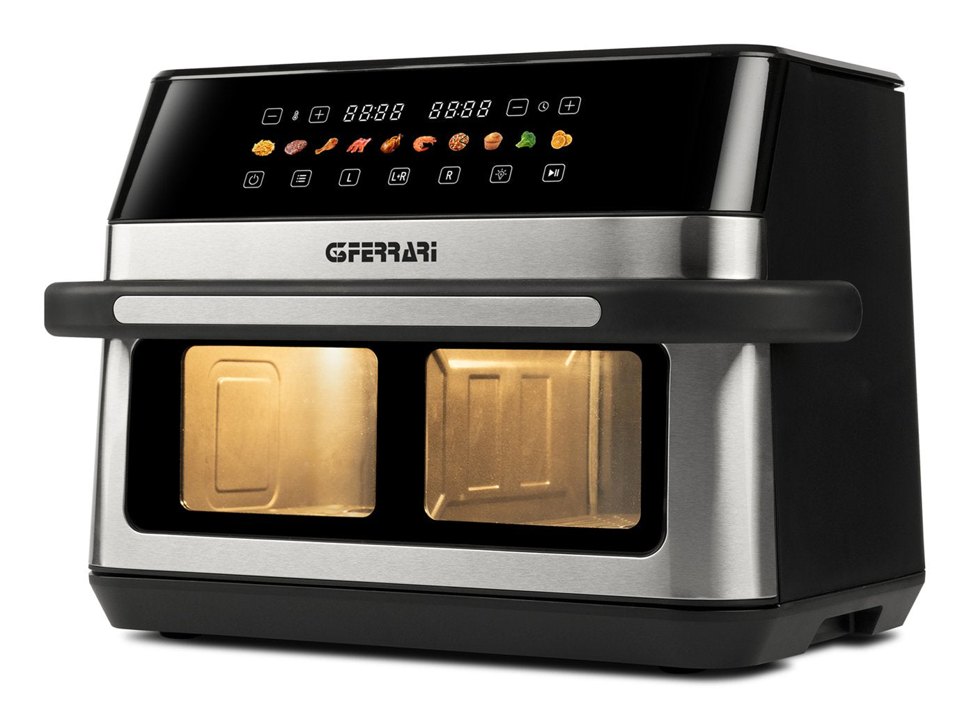 Freidora  G3 Ferrari G10223 Doble 12 L Independiente 2200 W Freidora De Aire Caliente Negro, Acero Inoxidable