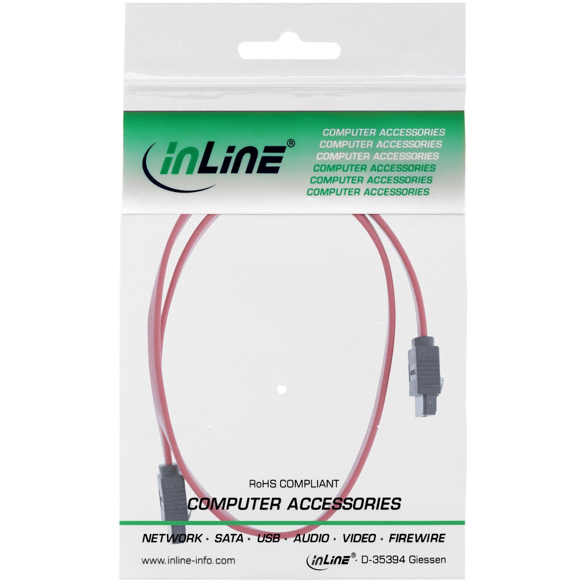 Cable Inline Sata 6gb/S Con Pestillos 0.3m