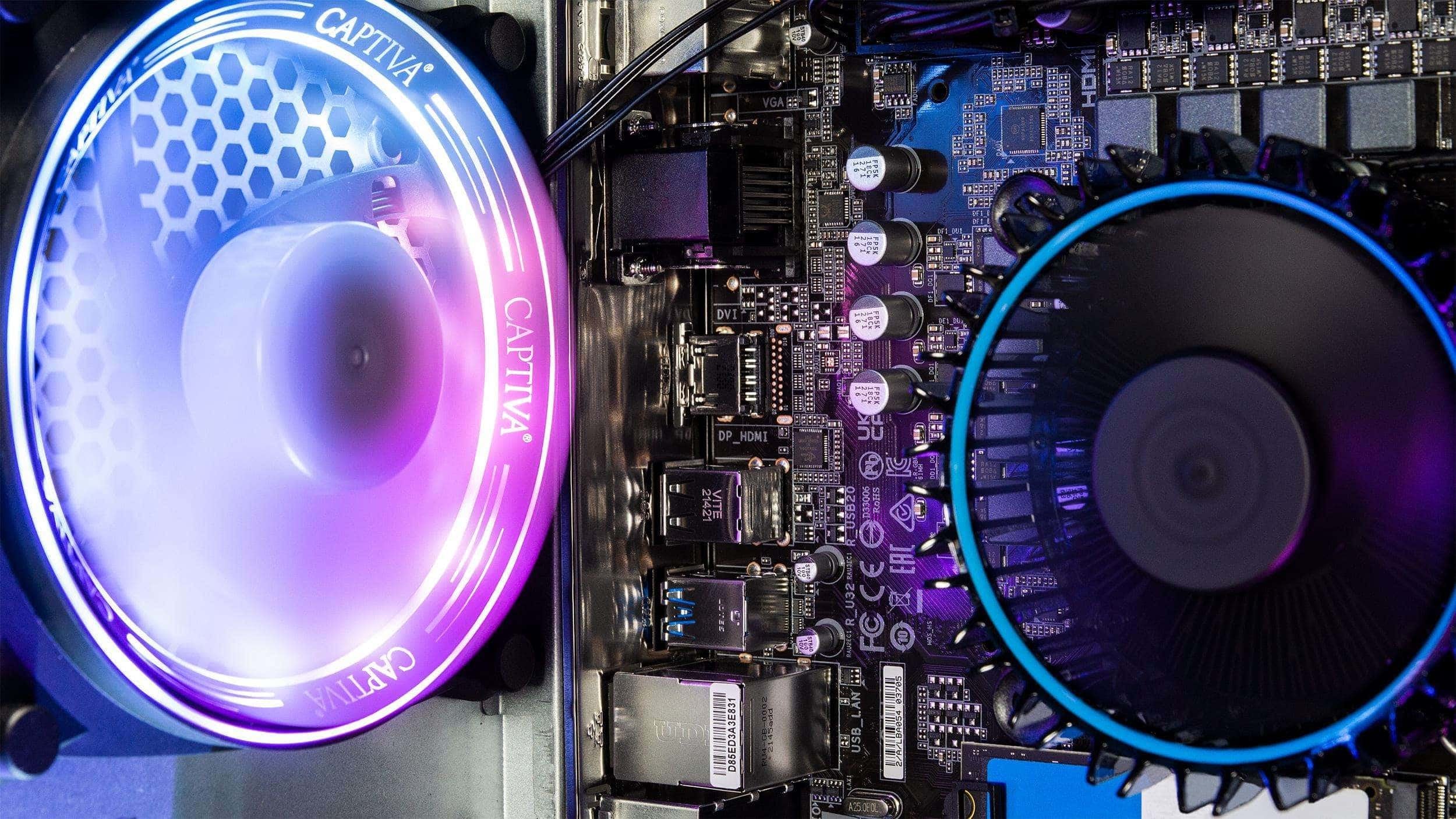 Captiva Pc Advanced Gaming R92-740 (Ryzen 7 9700x Rtx5060 8gb Gddr7 Ssd 2tb 32gb Wlan W O Os)