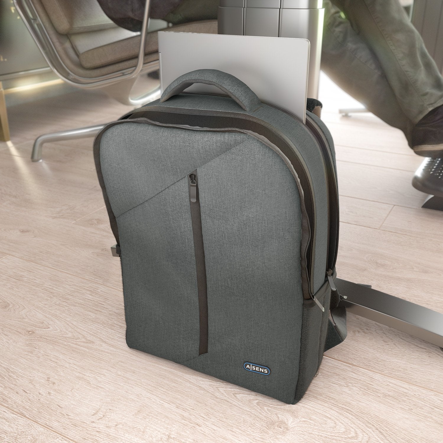 EAN 8435739901892 - AISENS ASBG-BP084-GR maletines para portátil 39,6 cm (15.6") imagen 5