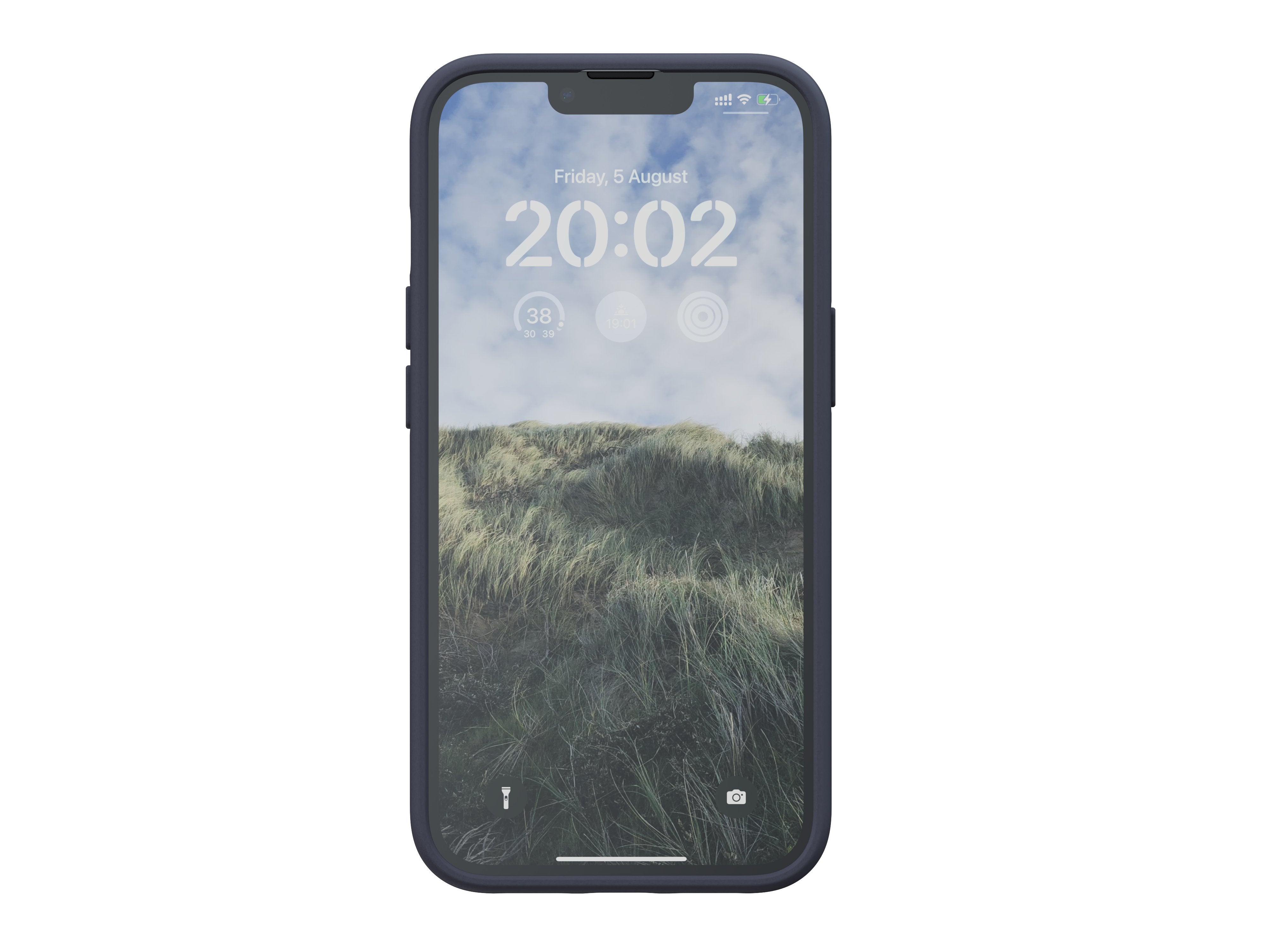 Funda Magsafe Iphone 12/13/14 Piel Negro Njord