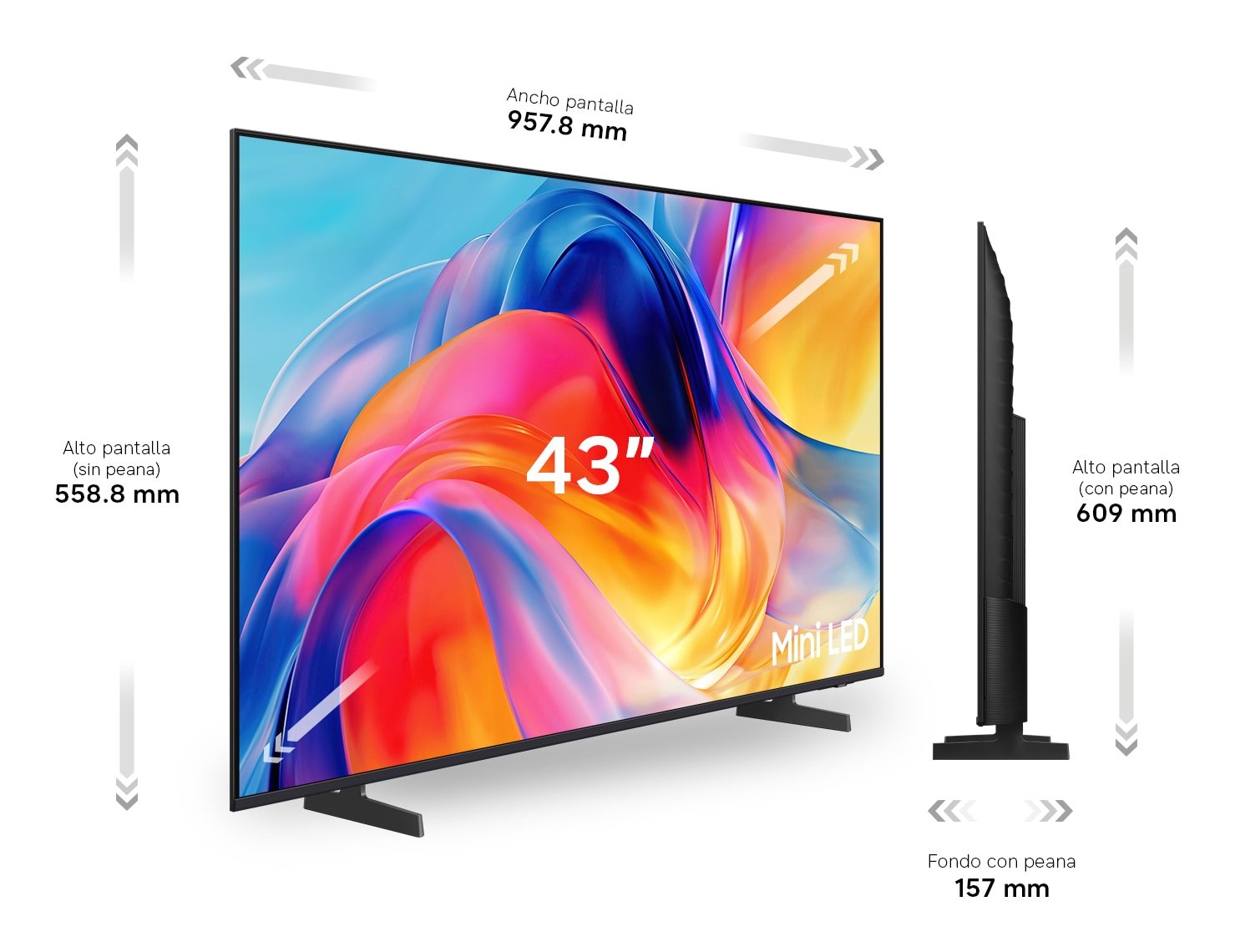 EAN 8806099138783 - Samsung TU43M73HAU 109,2 cm (43") 4K Ultra HD Wifi Gris imagen 9