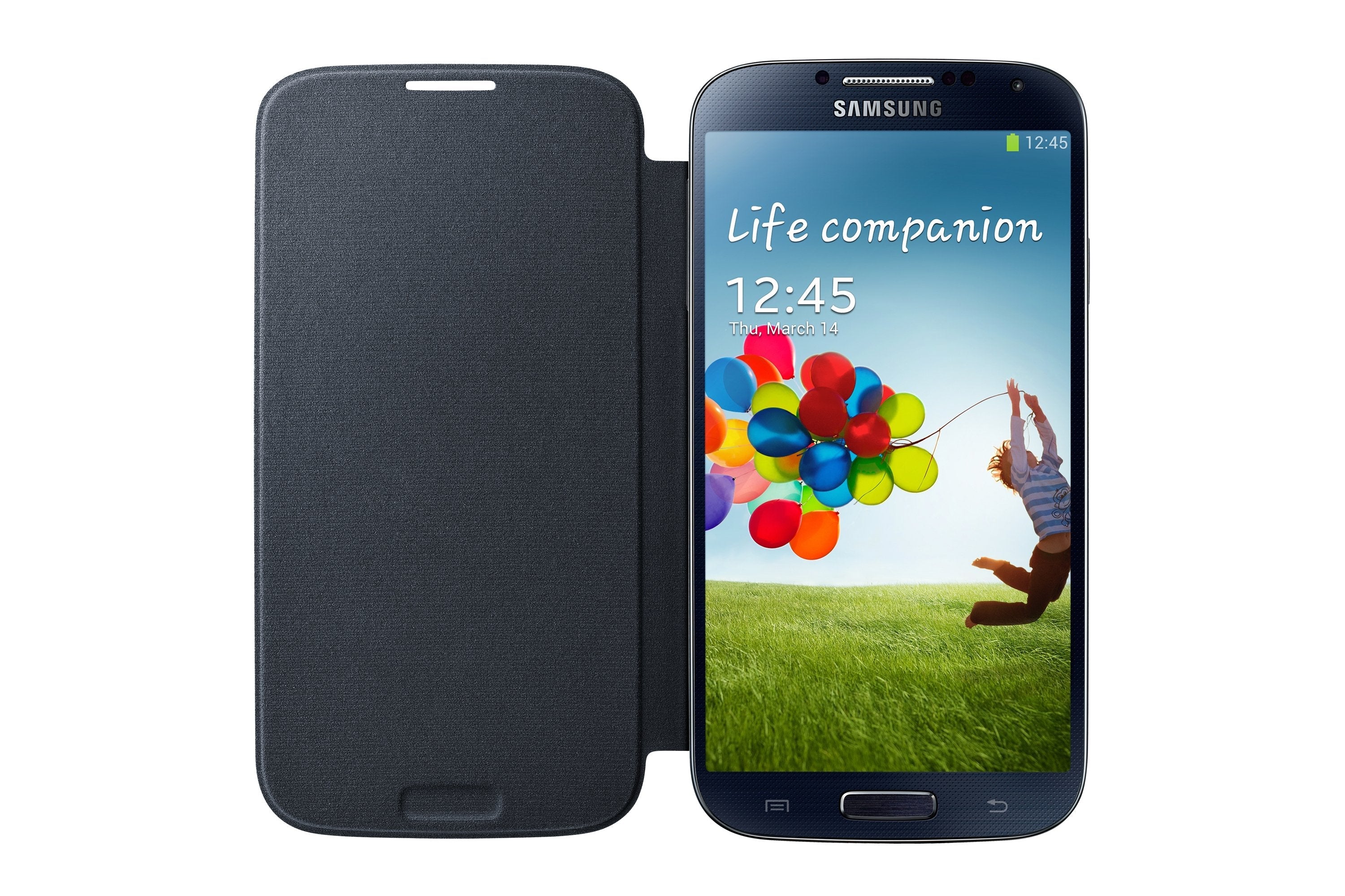 Funda Con Tapa Para Smartphone Samsung Galaxy S4 Blanca