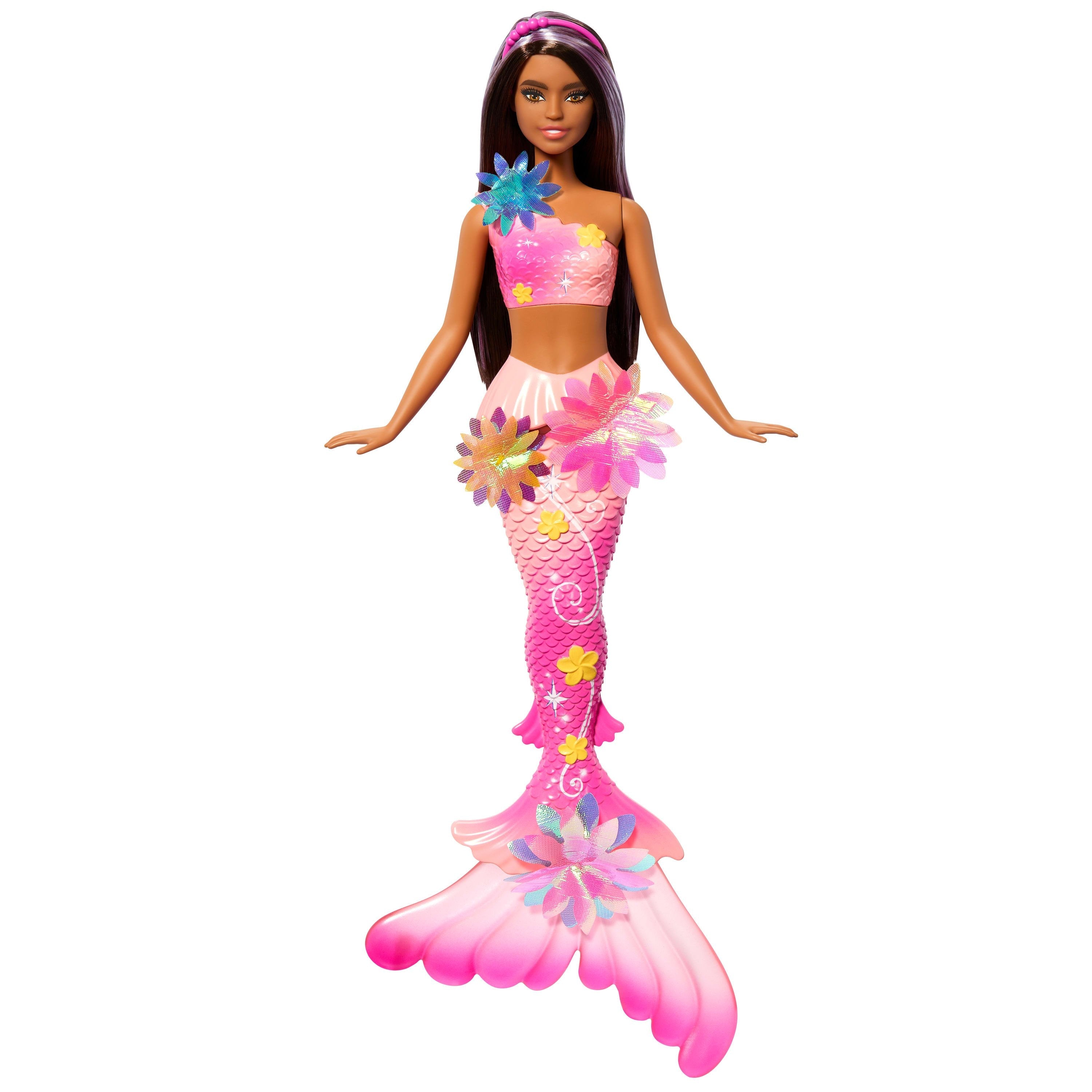 Lalka Barbie Syrenka Brunetka