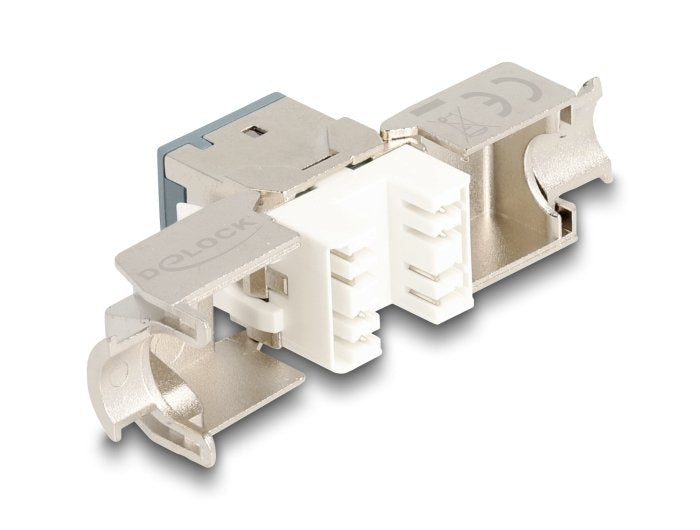 Delock Keystone Modulo Rj45 Hembra A Lsa Cat.6a Gris Set 10 Piezas