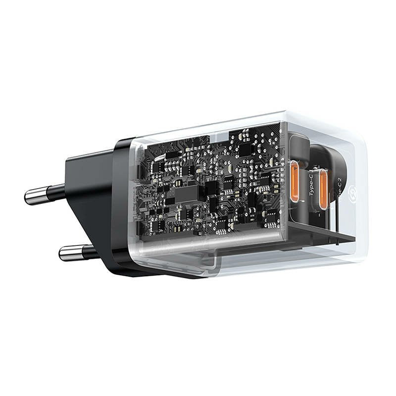 EAN 6932172627904 - Baseus GaN5 Pro 40W Universal Negro Corriente alterna Carga rápida Interior imagen 3