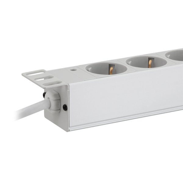 Regleta  9er De Enchufes 19" Pdu Logilink Gris Claro