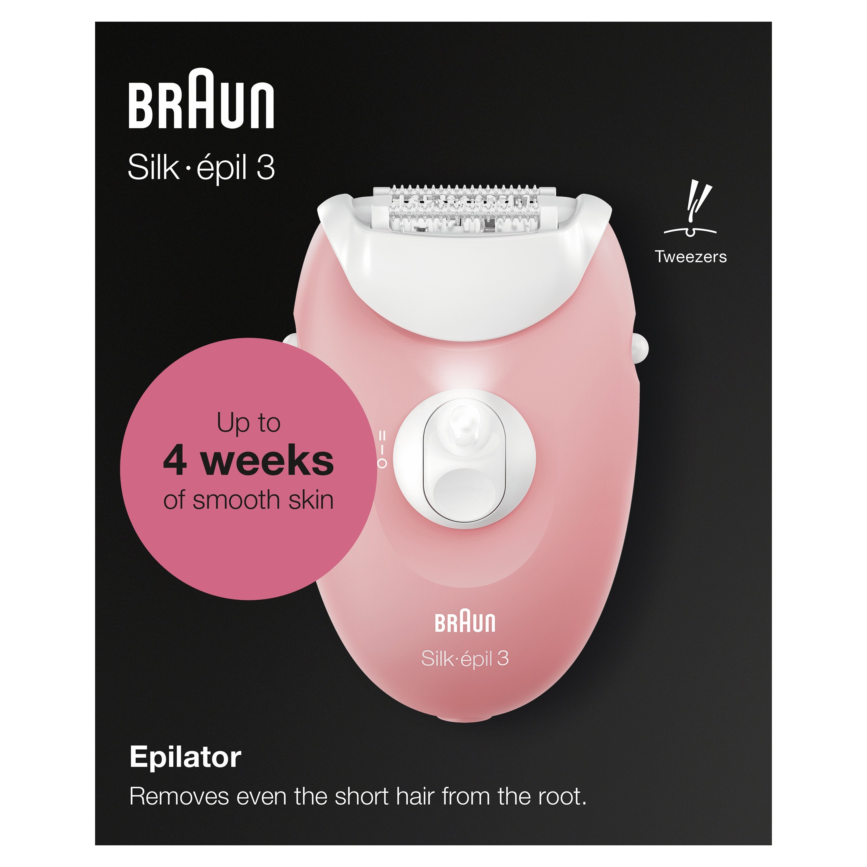 Depiladora Braun 176 Rosa/Blanco