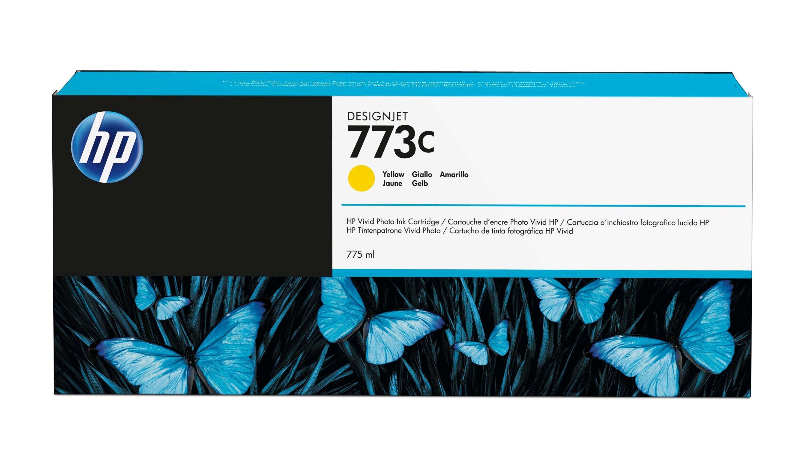 Tinta Hp 773c Amarillo 775-Ml C1q40a
