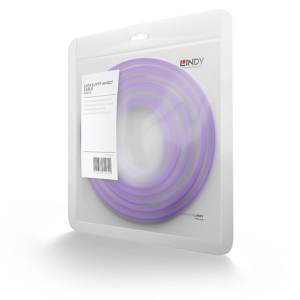 EAN 4002888478250 - Lindy 47825 cable de red Púrpura 3 m Cat6 S/FTP (S-STP) imagen 2
