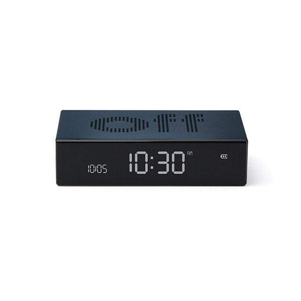 Lexon Flip Premium Reversible Alarm Clock Azul Lr152b