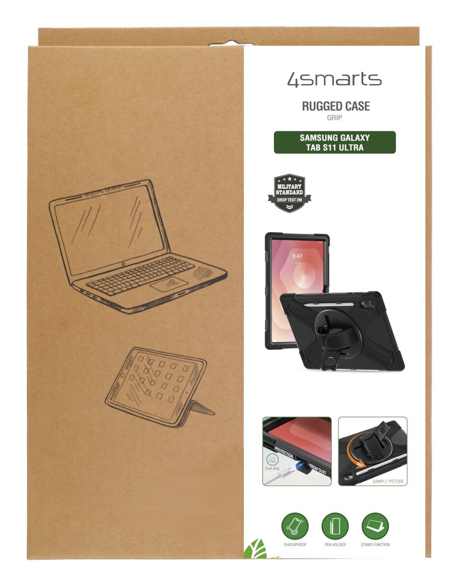 4smarts Rugged Funda Grip Para Samsung Galaxy Tab S11 Ultra