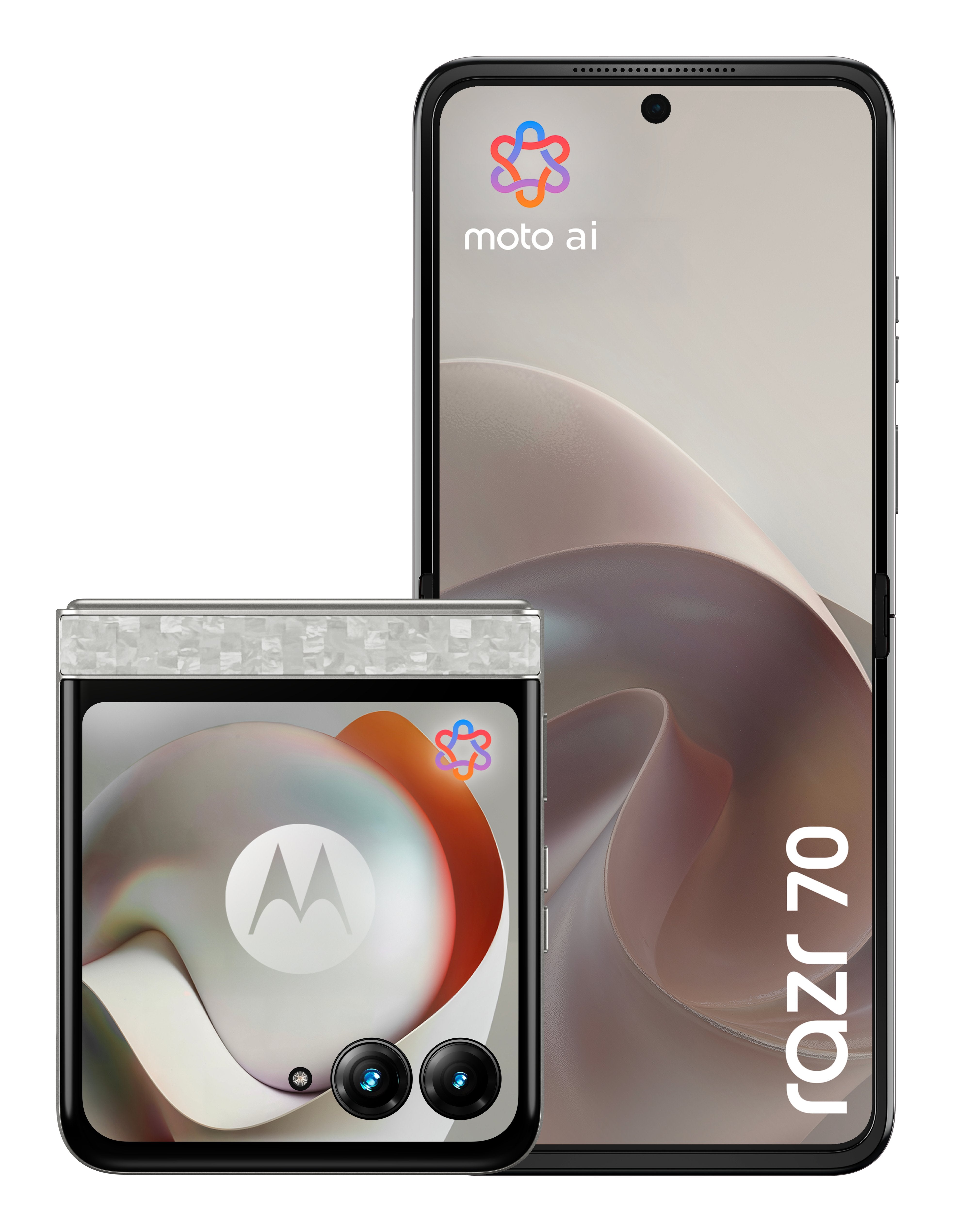 EAN 0840493609867 - Motorola razr 70 17,5 cm (6.9") SIM doble Android 16.0 5G USB Tipo C 8 GB 256 GB 4800 mAh Blanco imagen 2