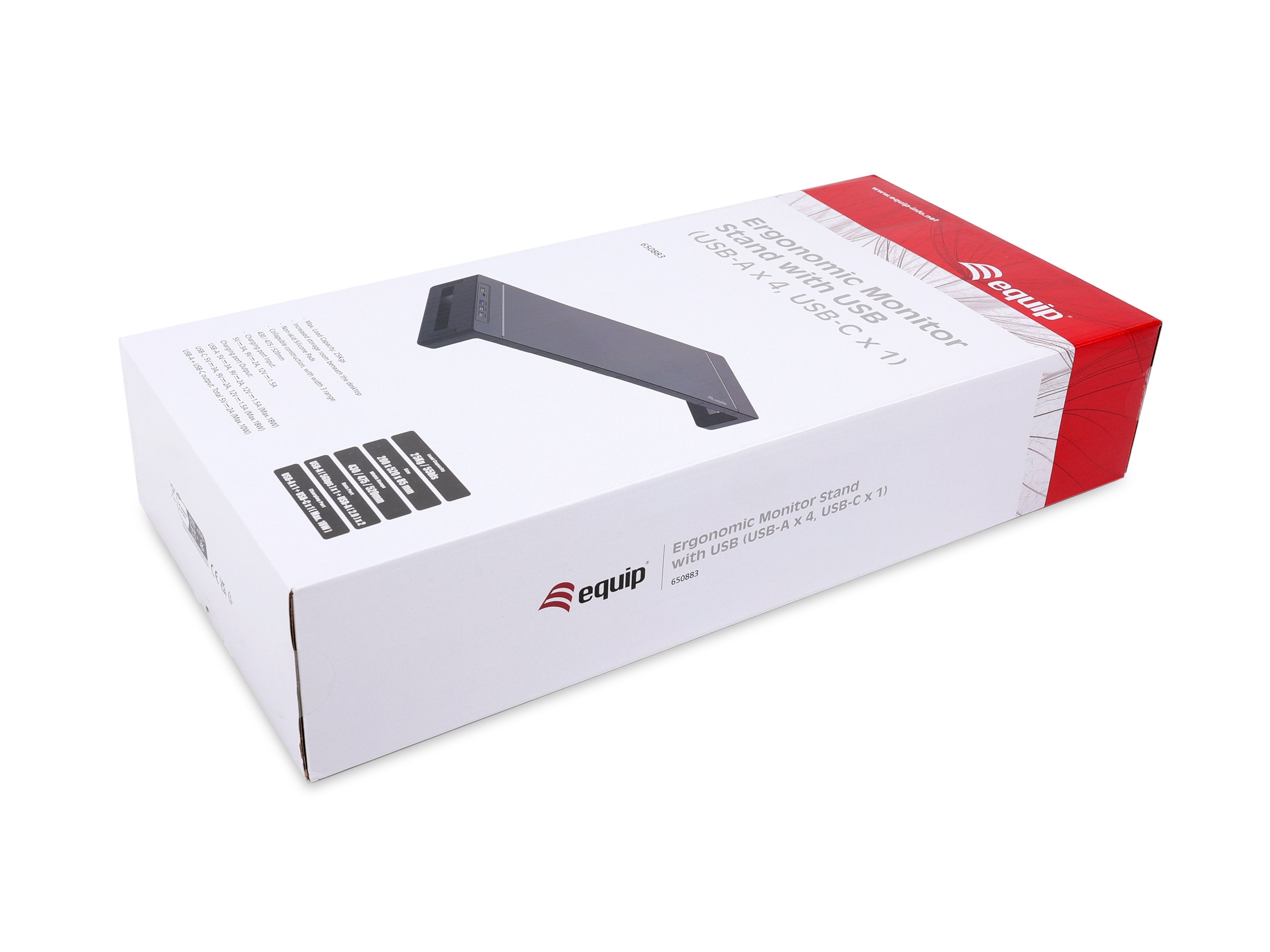 Equip Monitortischerhöhung 4xusb-A Usb-C + 25kg Negro